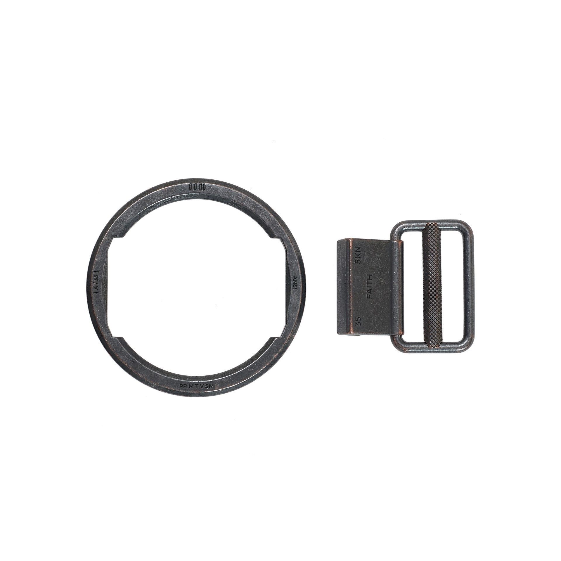 Faith Lock Belt/Keyring, Black
