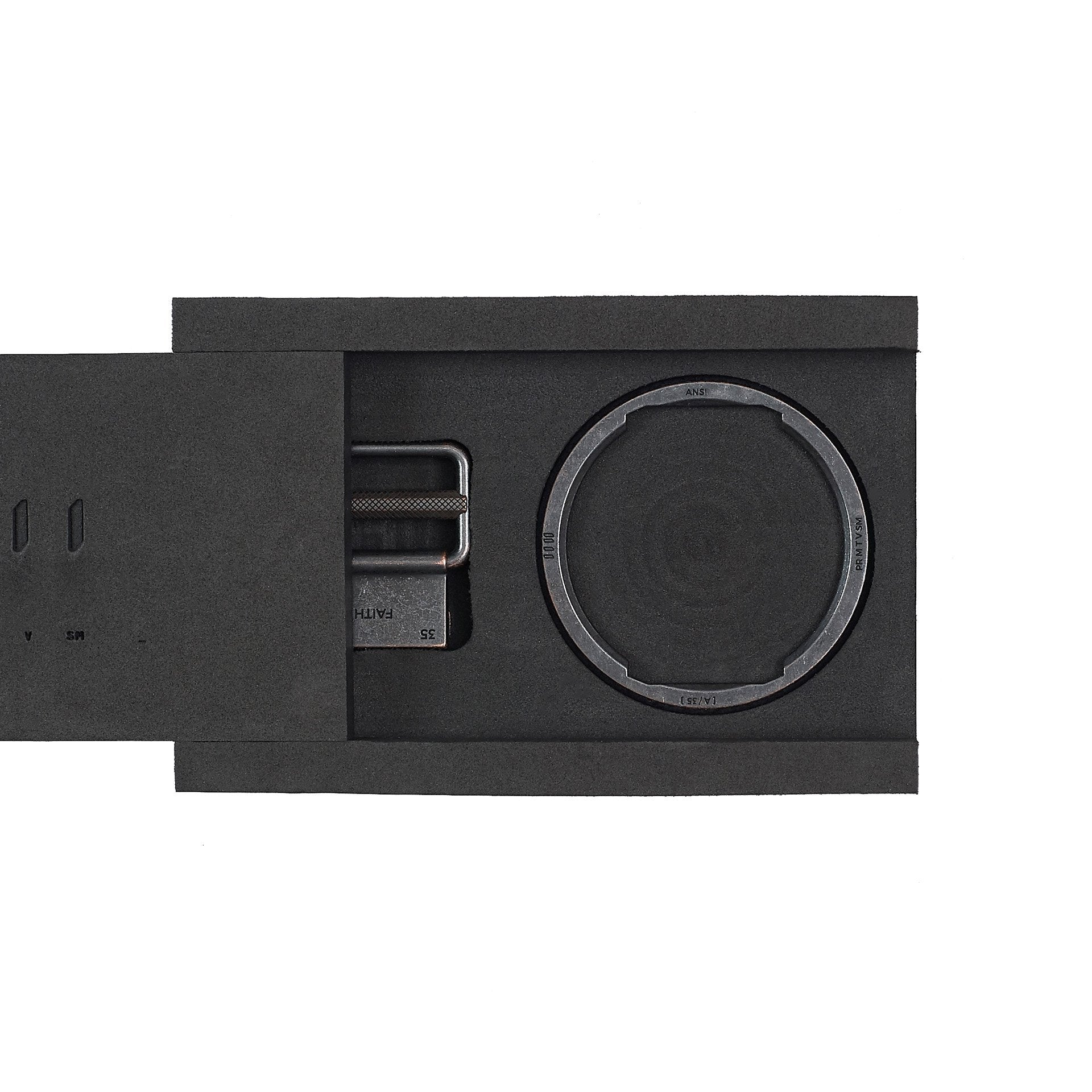 Faith Lock Belt/Keyring, Black