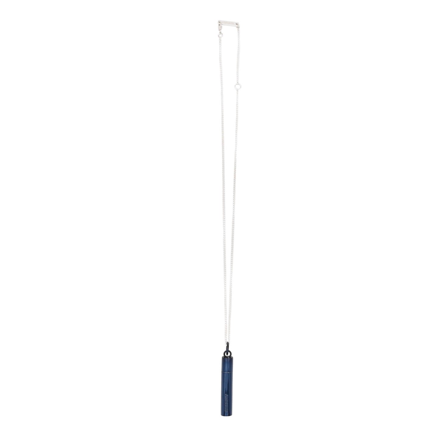 SSS Pill Case Necklace, Blue