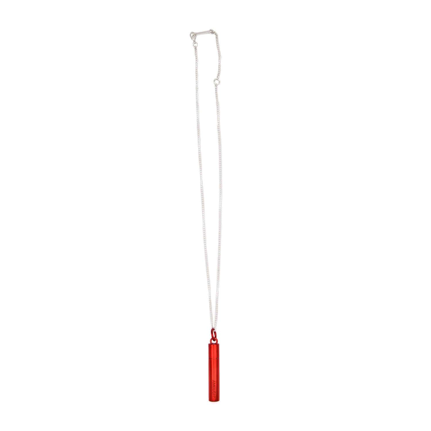 SSS Pill Case Necklace, Red