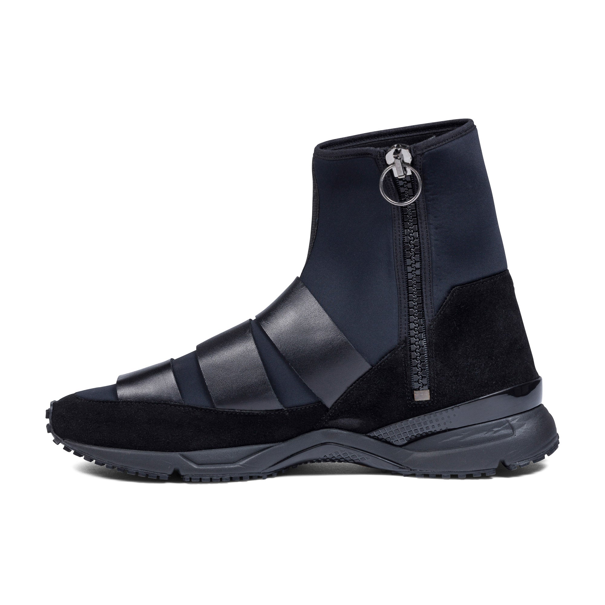 Flash High-Top Sneakers, Black/Blue