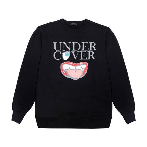 FACE/LOGO SWEATER, BLACK – HNTA