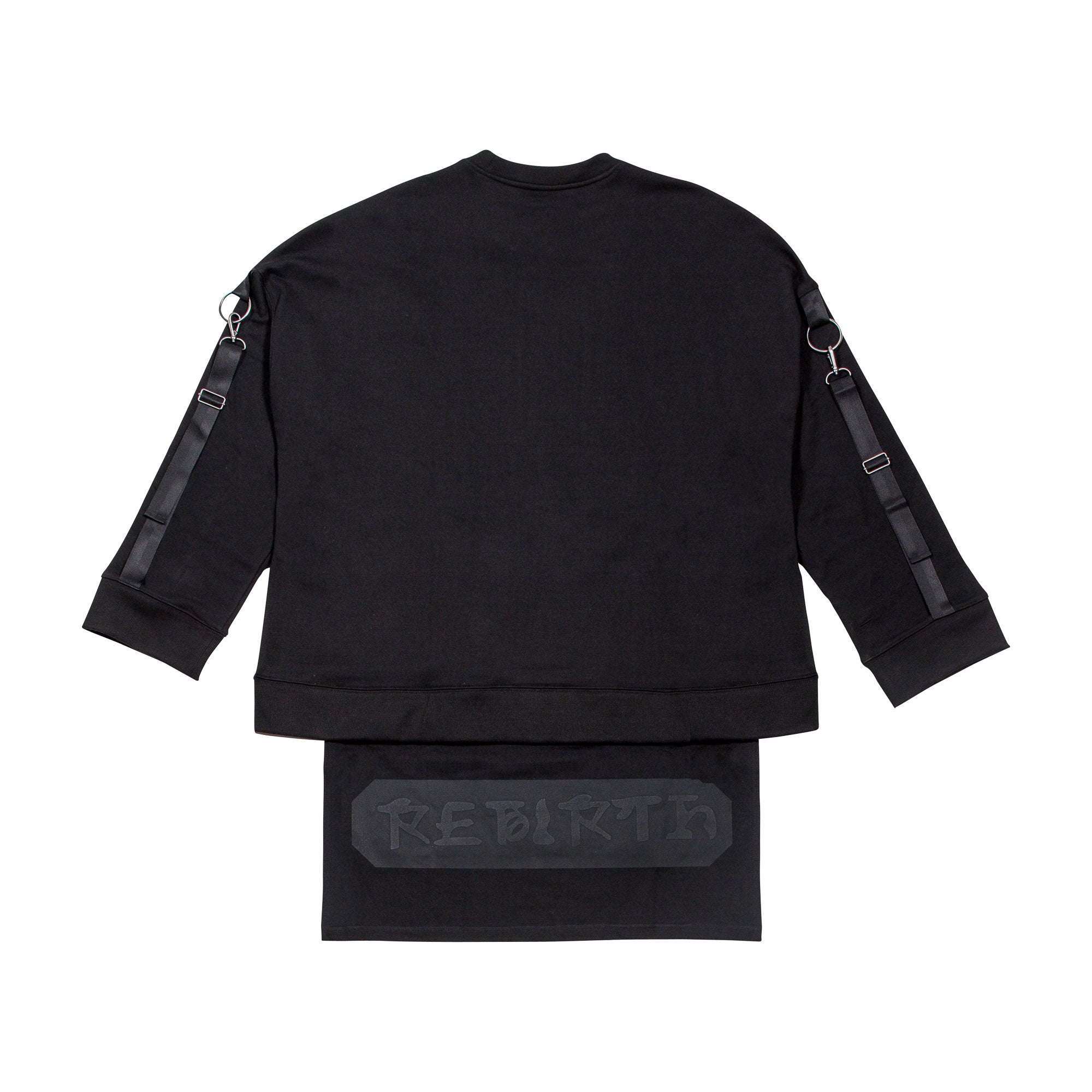 KNITTED SWEATER OVERSIZED, BLACK