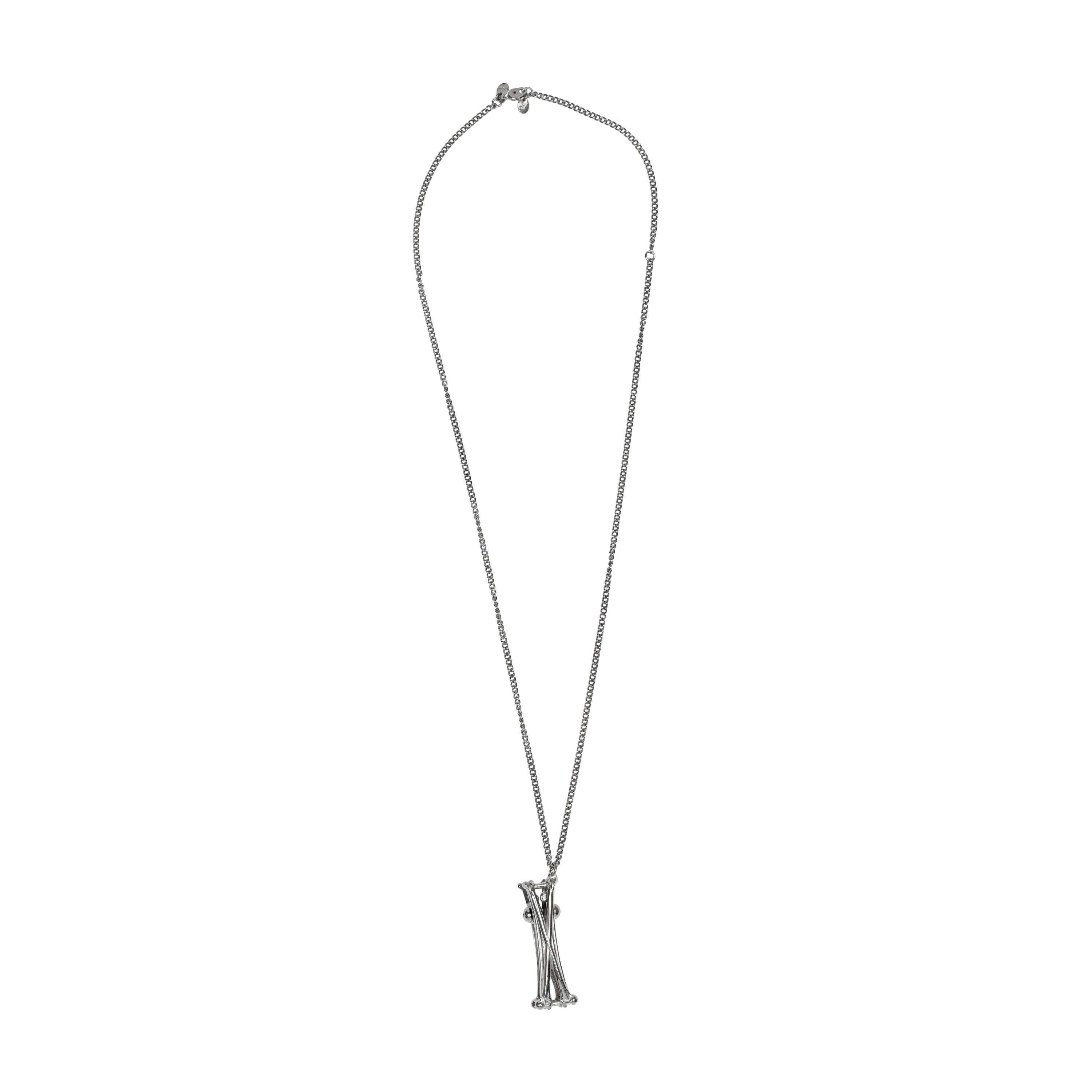 THE SOLOIST - SILVER NECKLACE - ONE SIZE | #size_One Size fits all