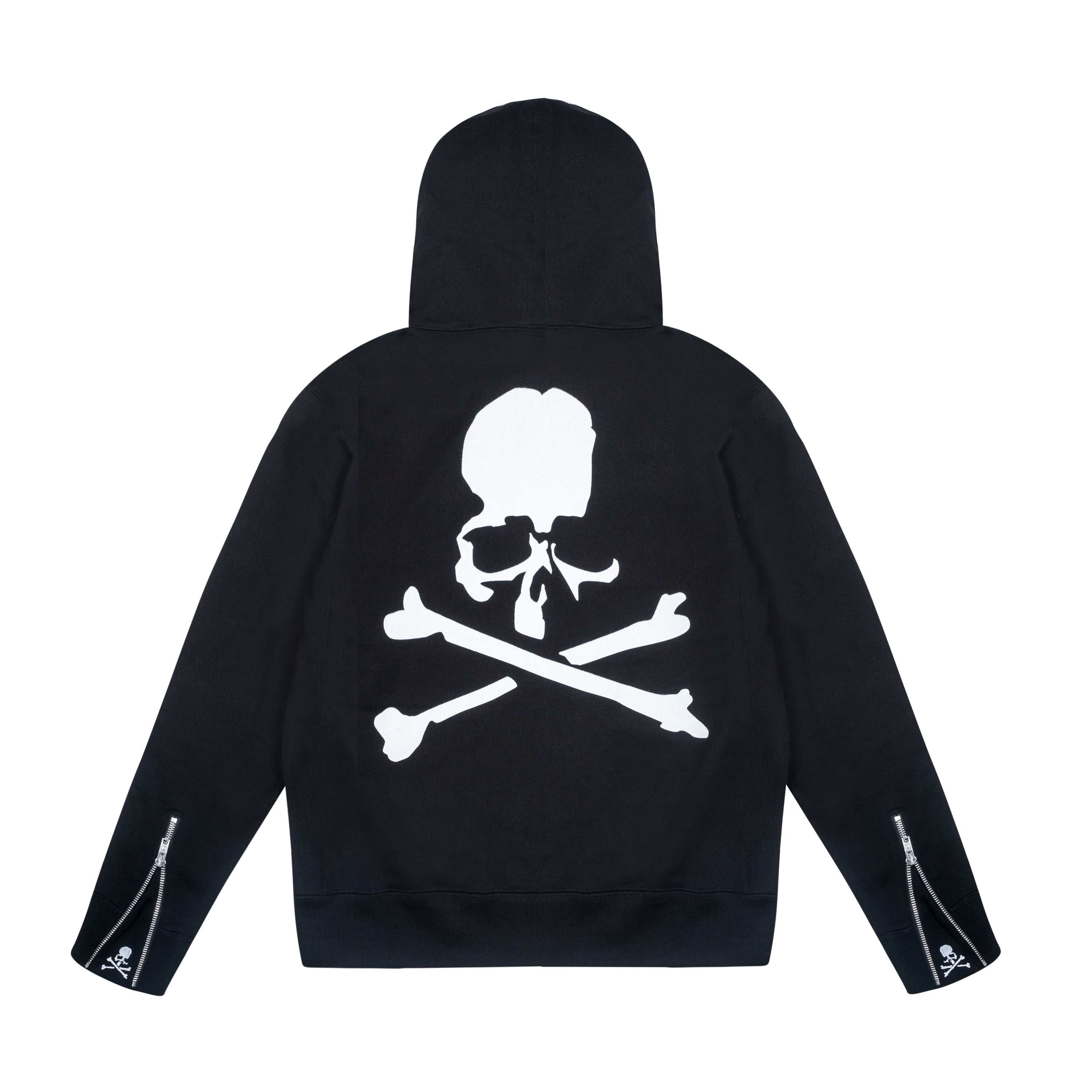 SKULL LOGO HOODIE, BLACK