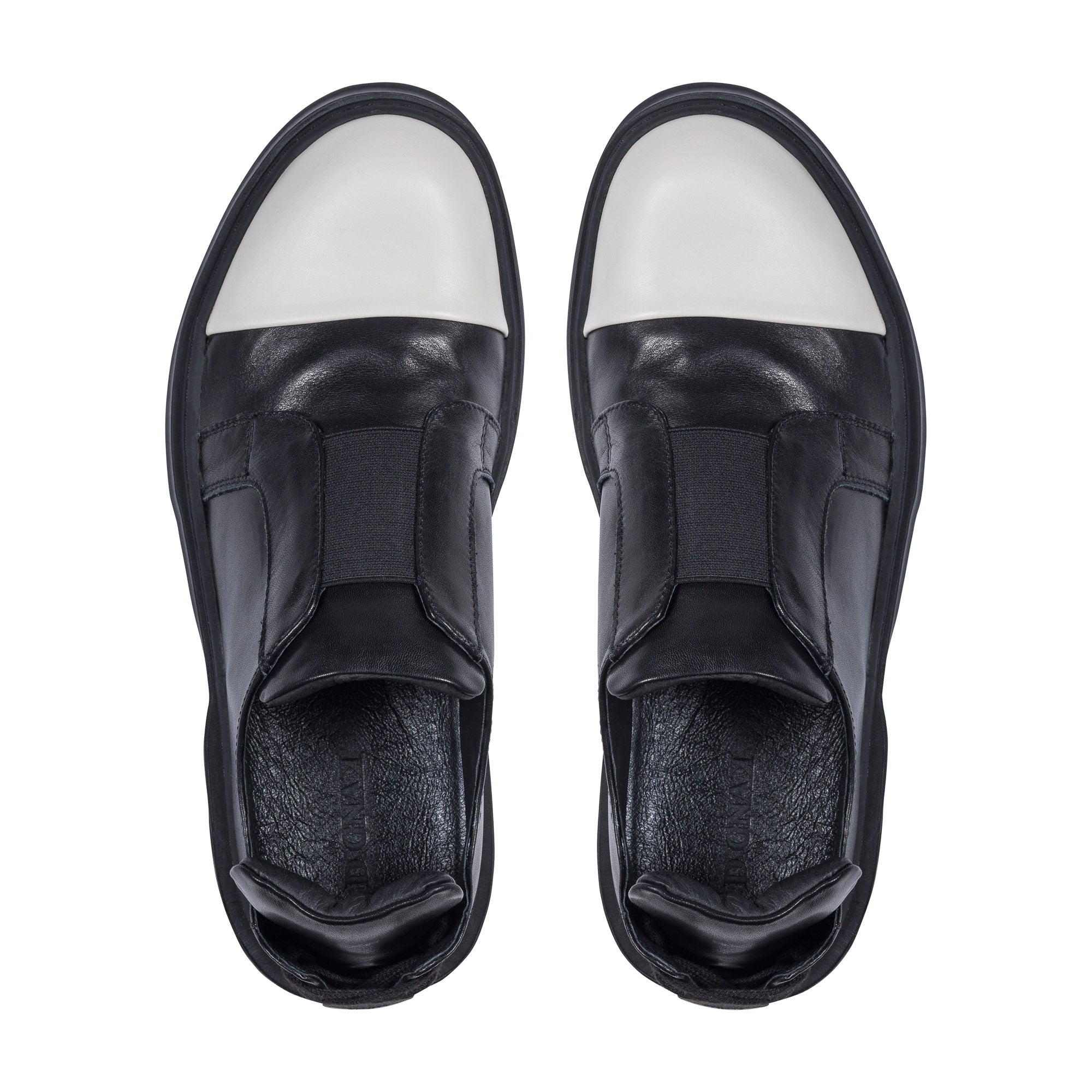 Lace-Up Back Slip on Sneakers, Black