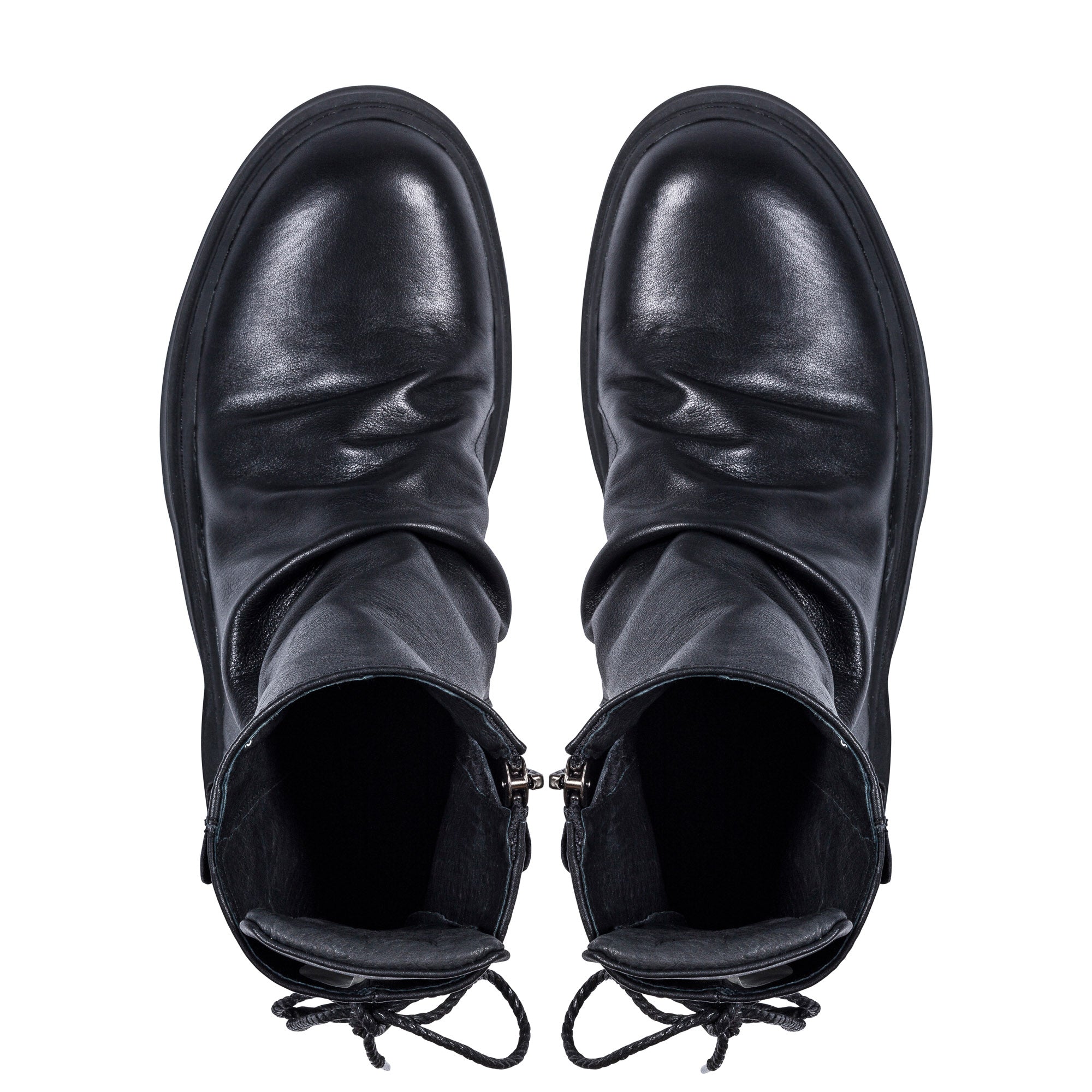 Lace-Up Back Sneakers, BLACK