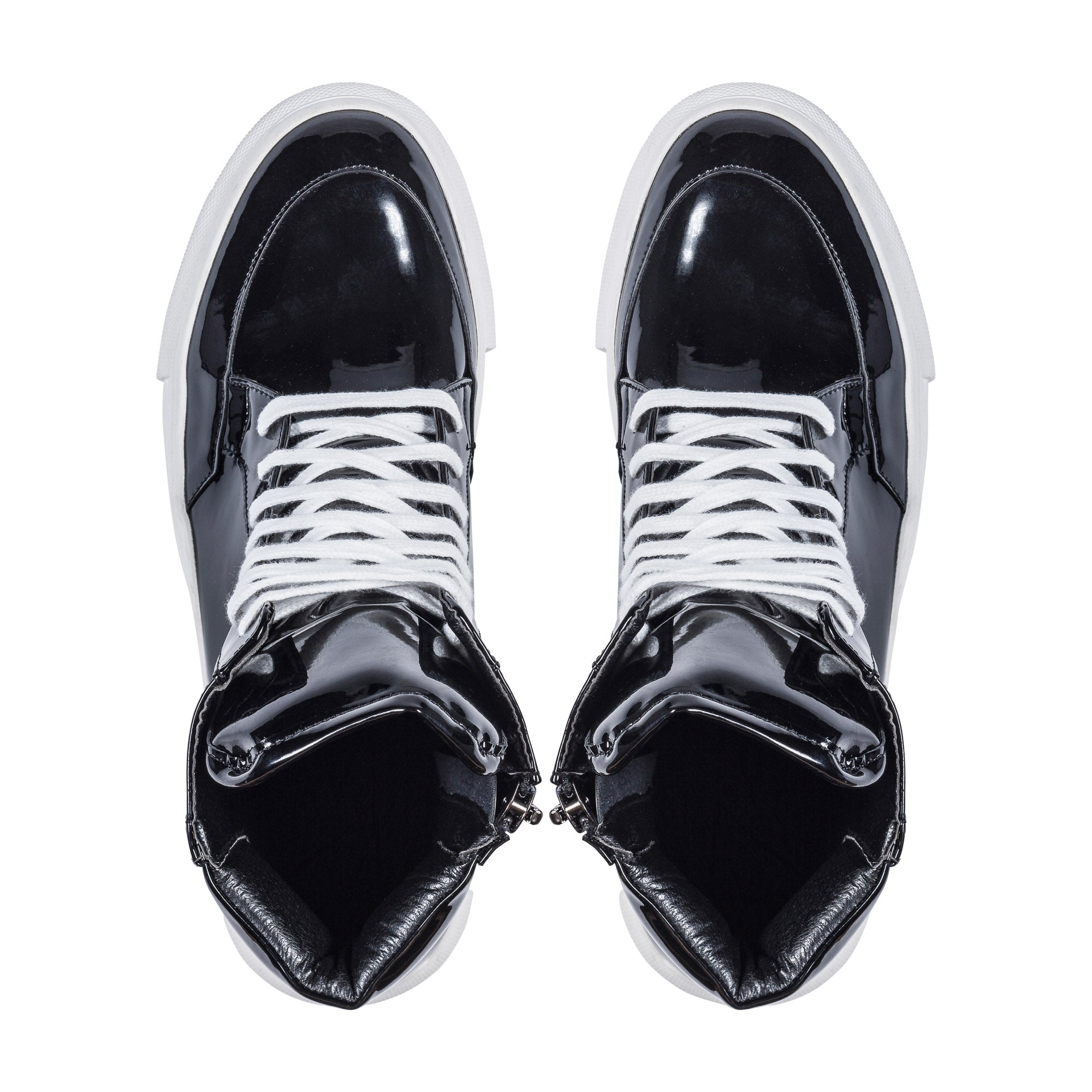 D by D, High-Top Sneakers,black