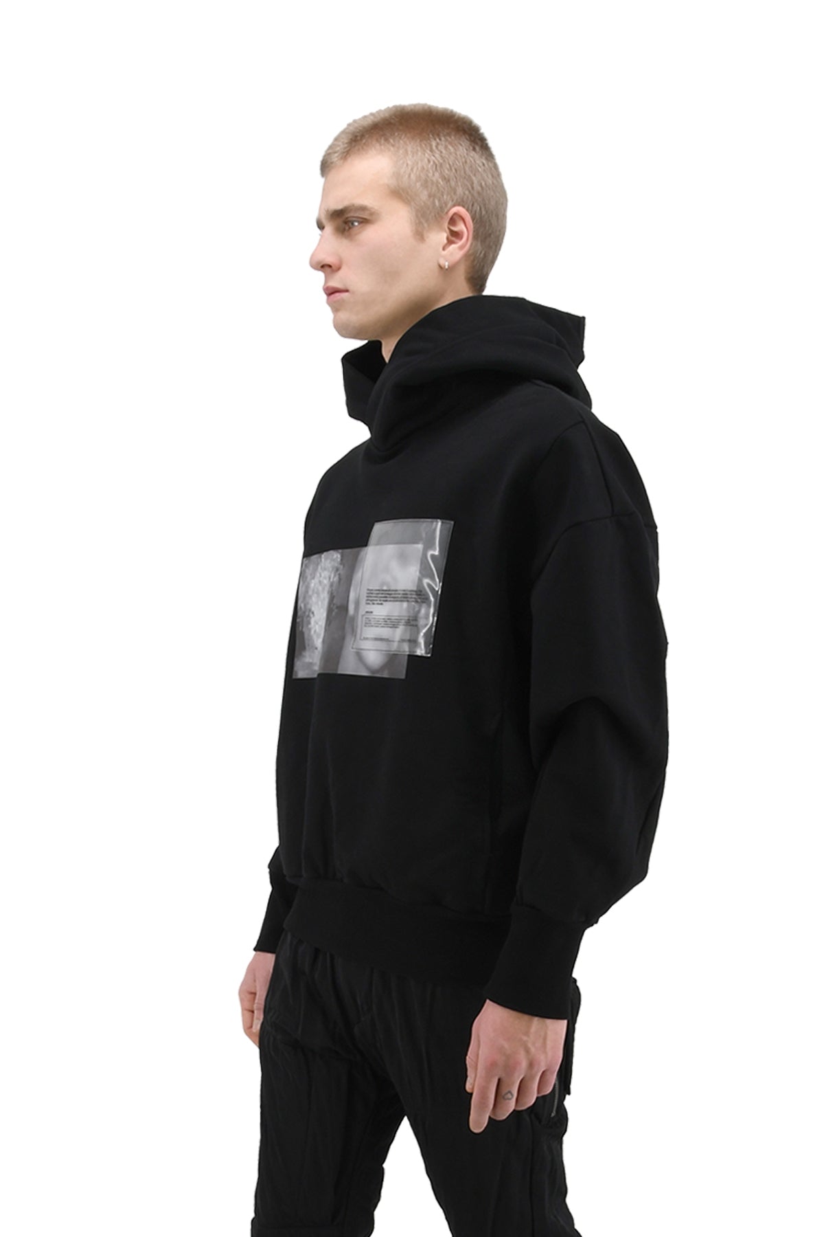 Brushed Back Patch Hoodie