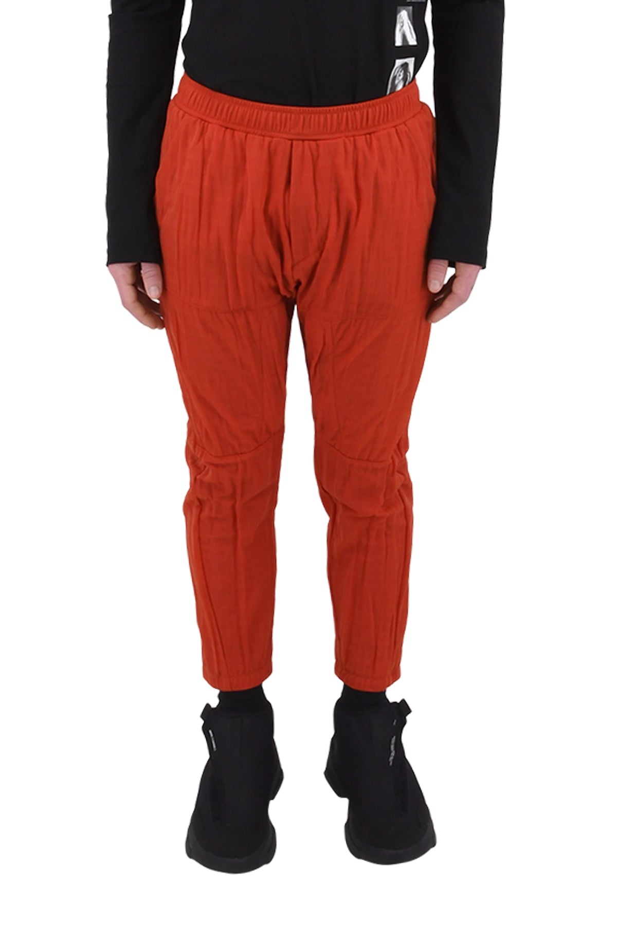 Smooth Nylon Pants, Vermillion - 2 | #size_us M = jp 2 = eu 48