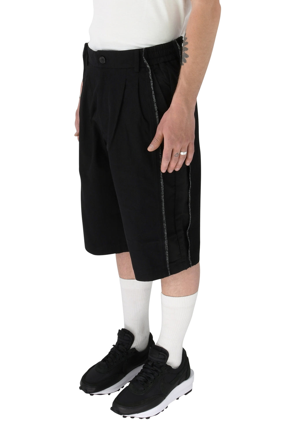 Mixed Tailored Shorts, Black