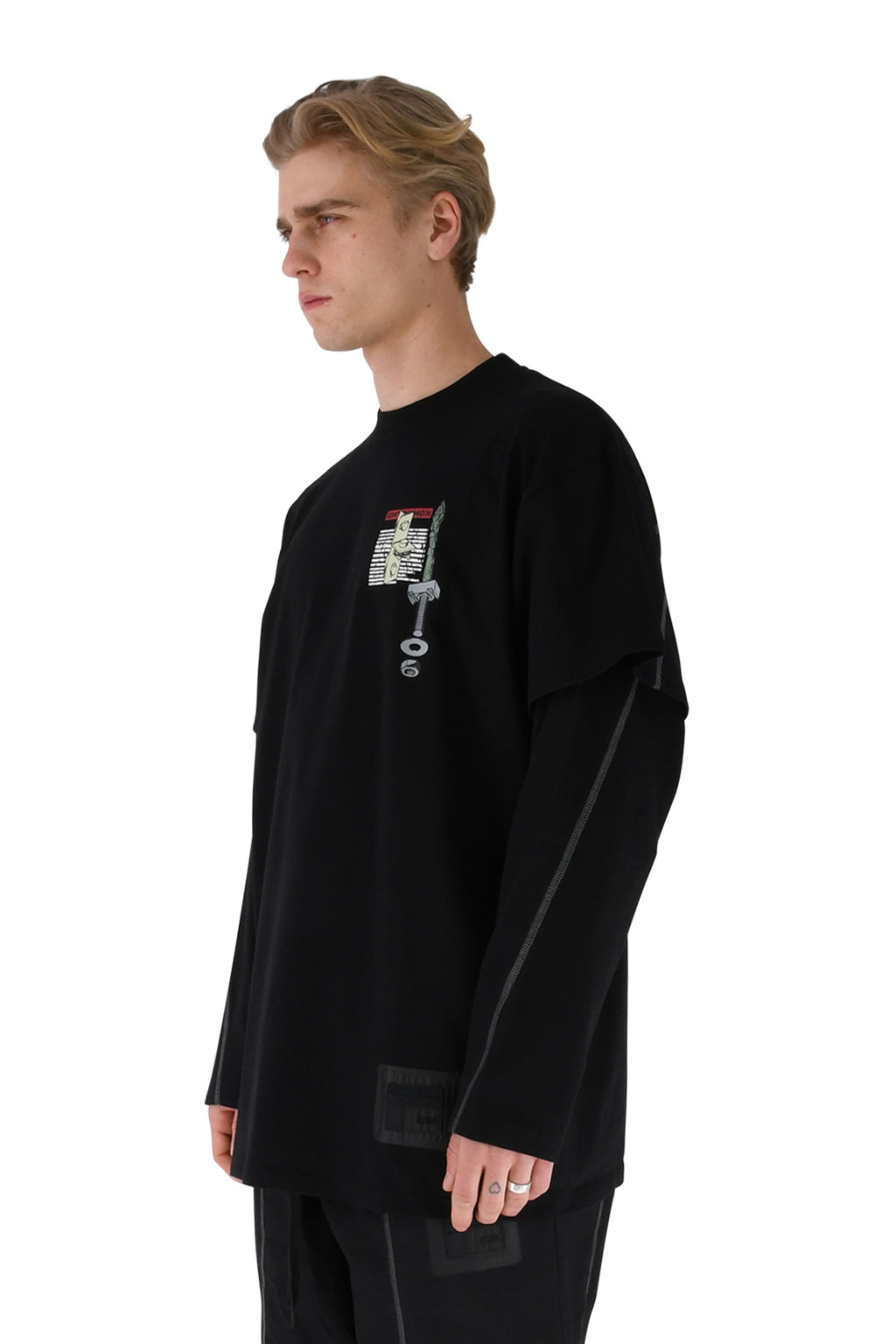 T-Head Bolt Double Sleeve T-Shirt