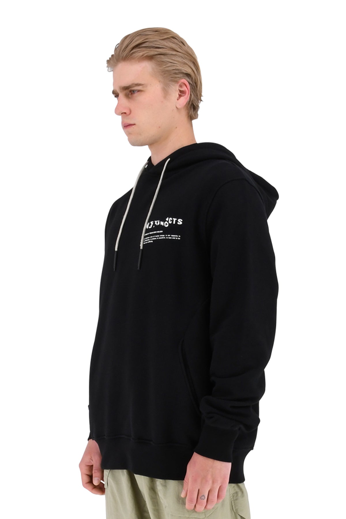 Neso Portrait Hoodie, Black/Red