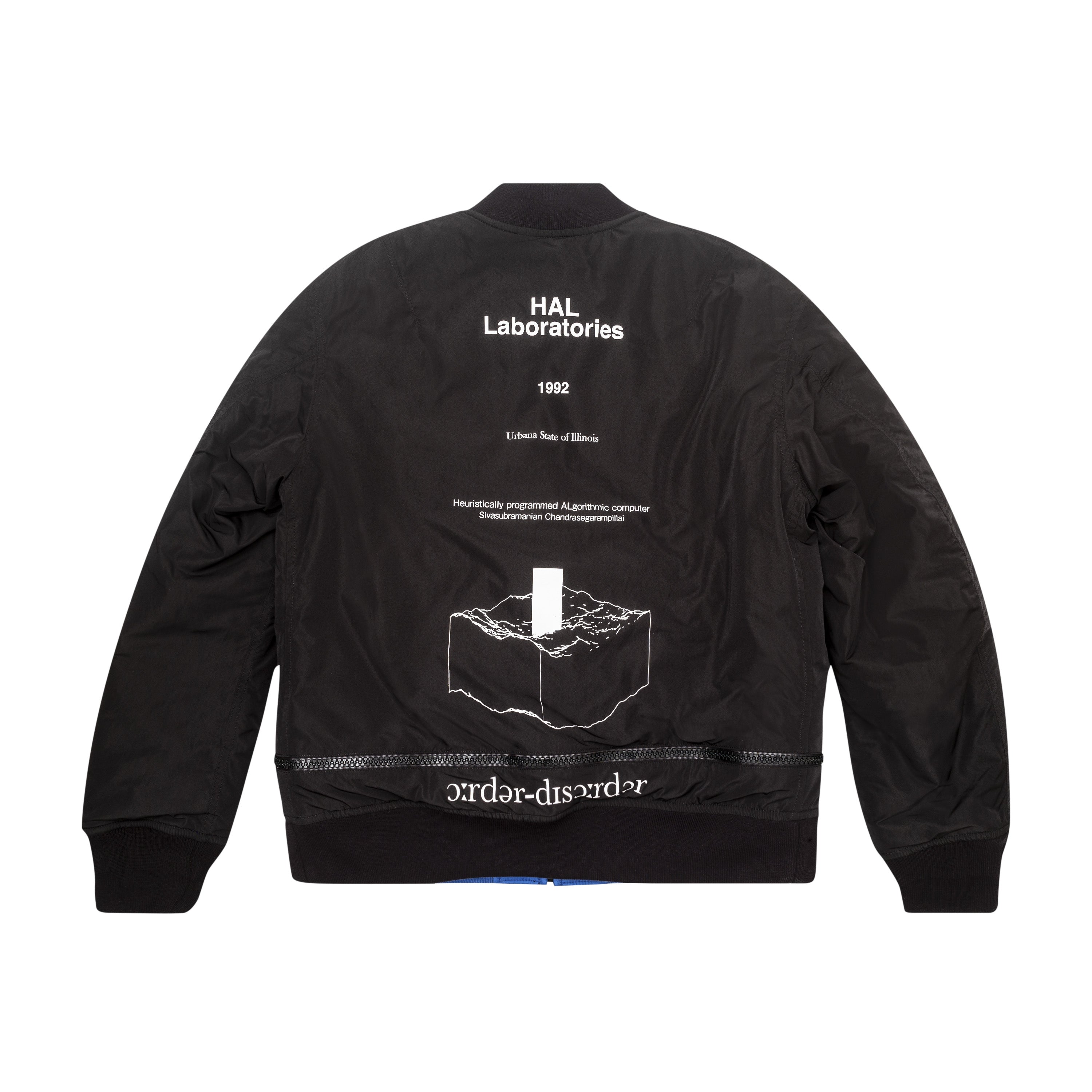 REVERSIBLE BLOUSON LOGO, BLACK