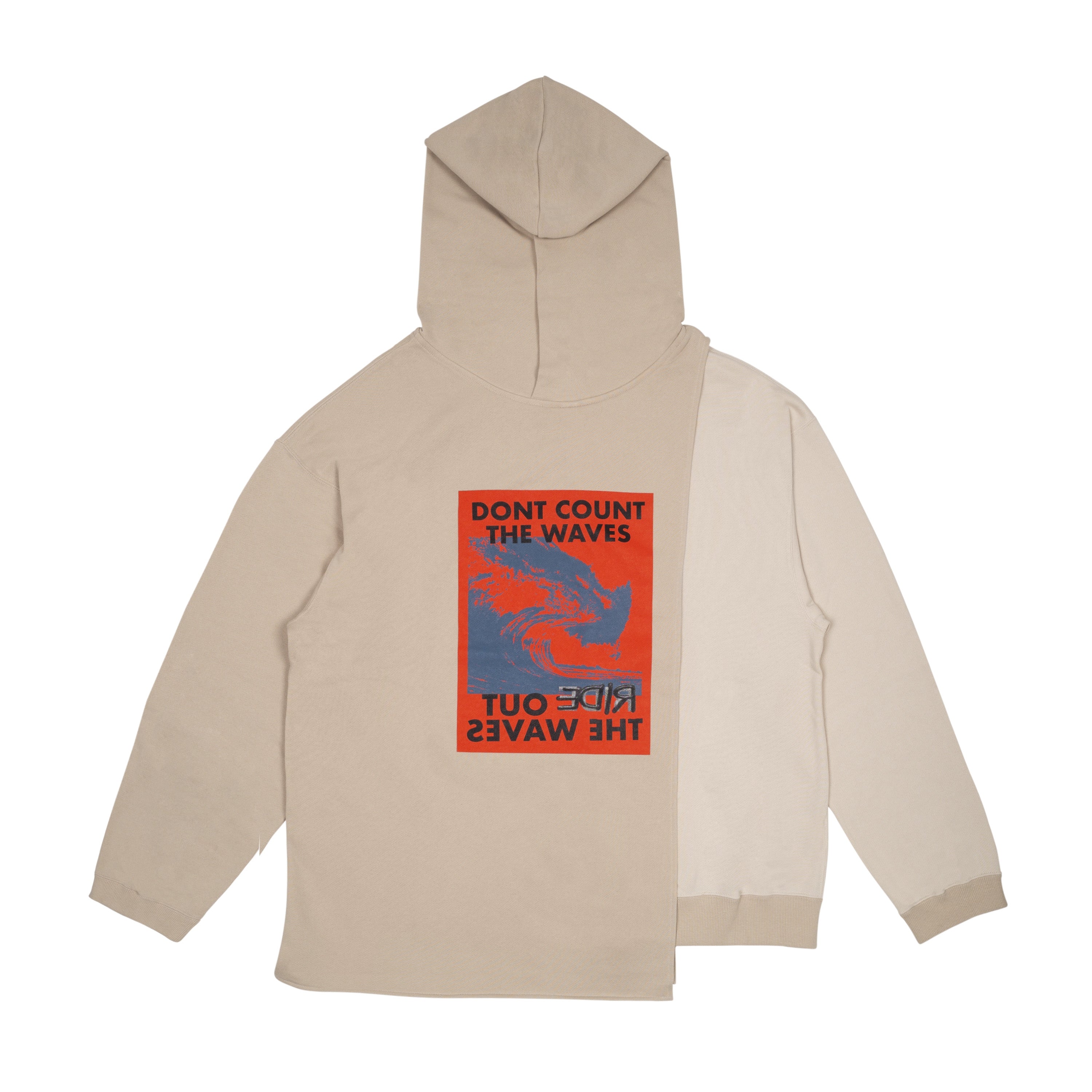 AMBUSH - CAPE WAVES HOODIE, BEIGE - 2 | #size_us M = jp 2 = eu 48