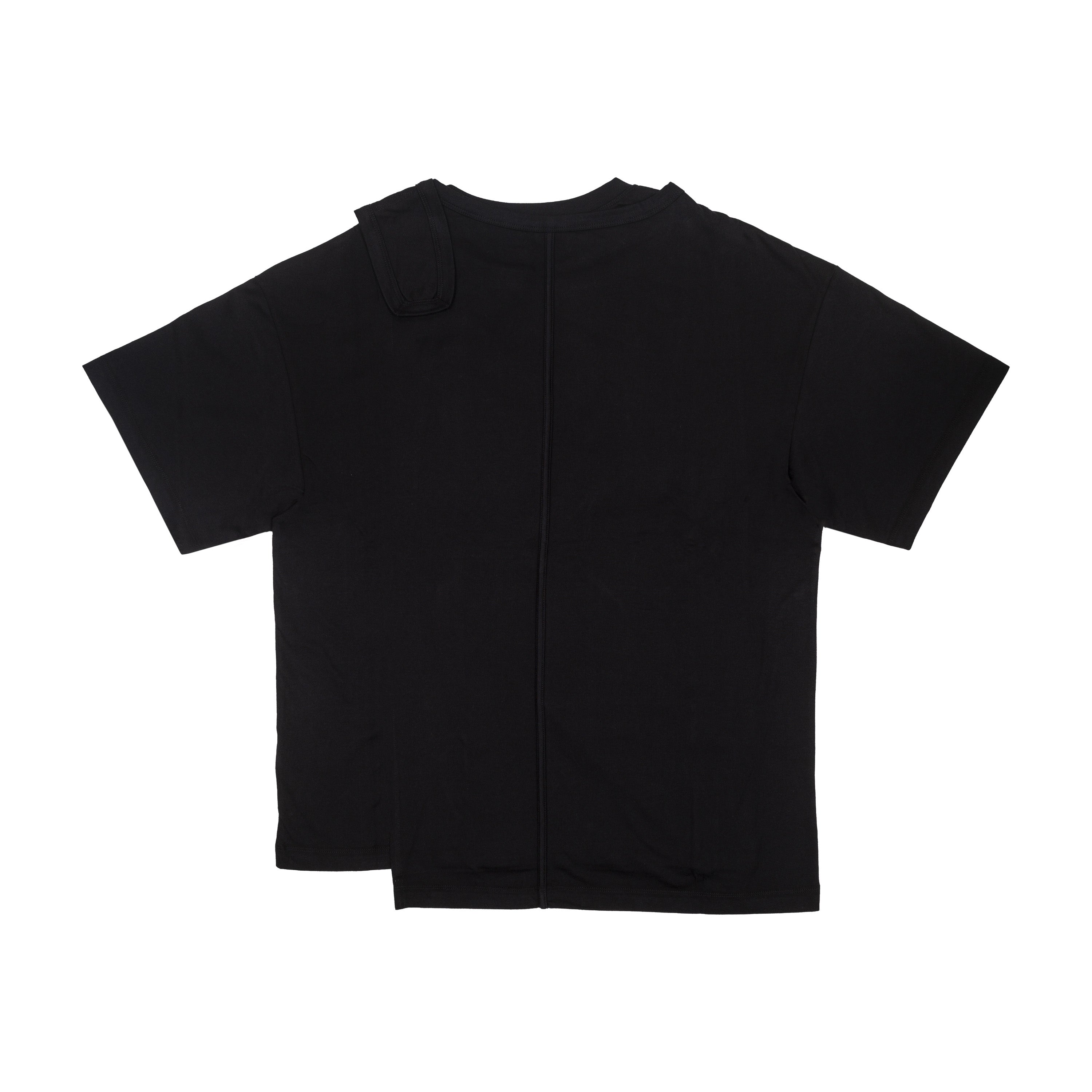 LAYERED T-SHIRT, BLACK