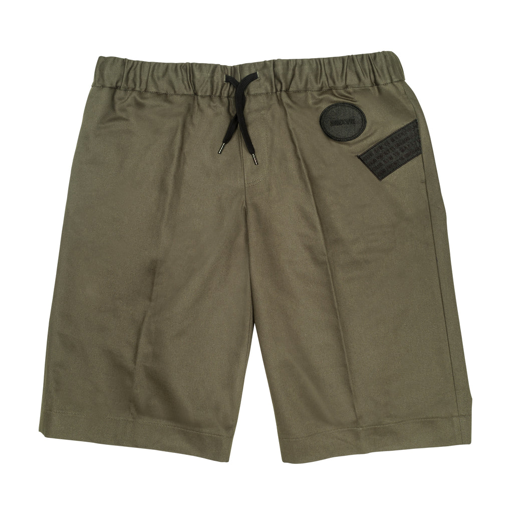 YANG LI - DRAWSTRING SHORTS, KHAKI - 48 | #size_us M = jp 2 = eu 48
