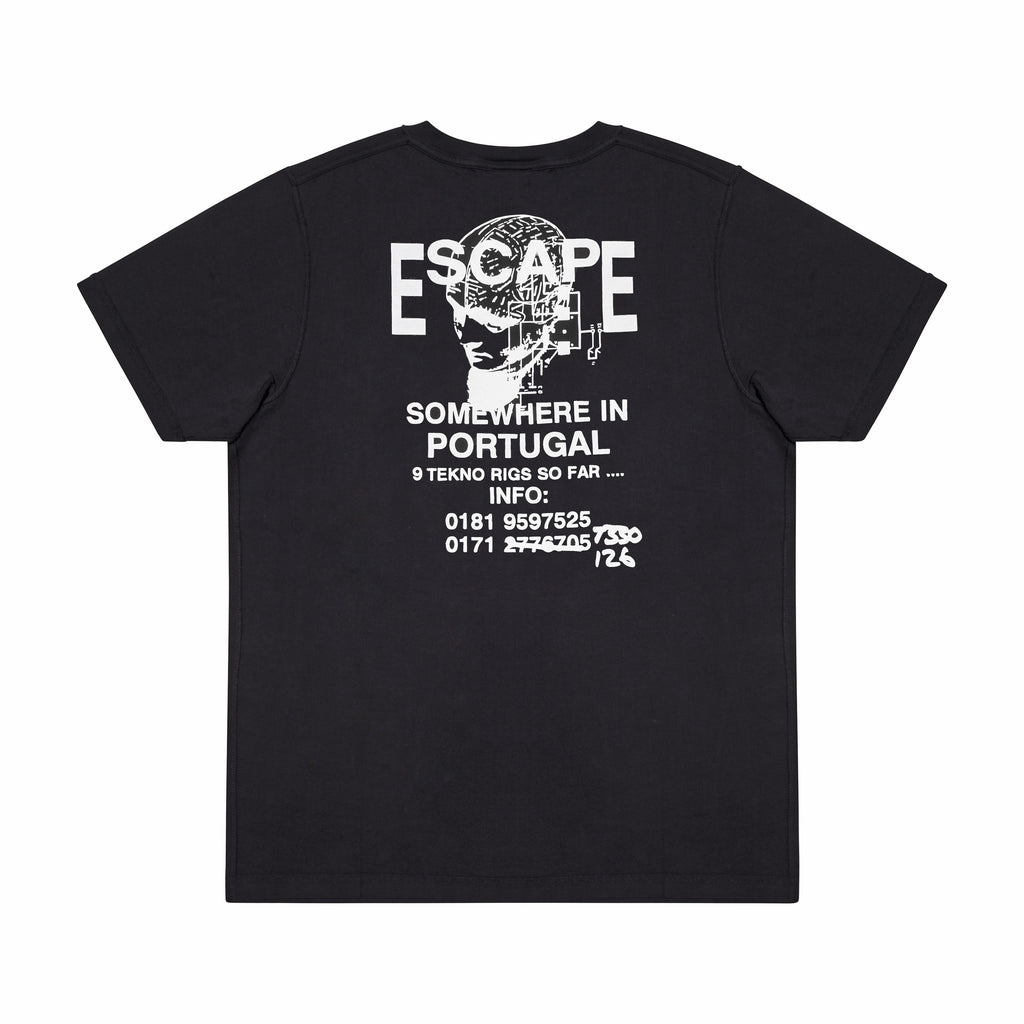 FREE PARTY FLYER T-SHIRT, BLACK