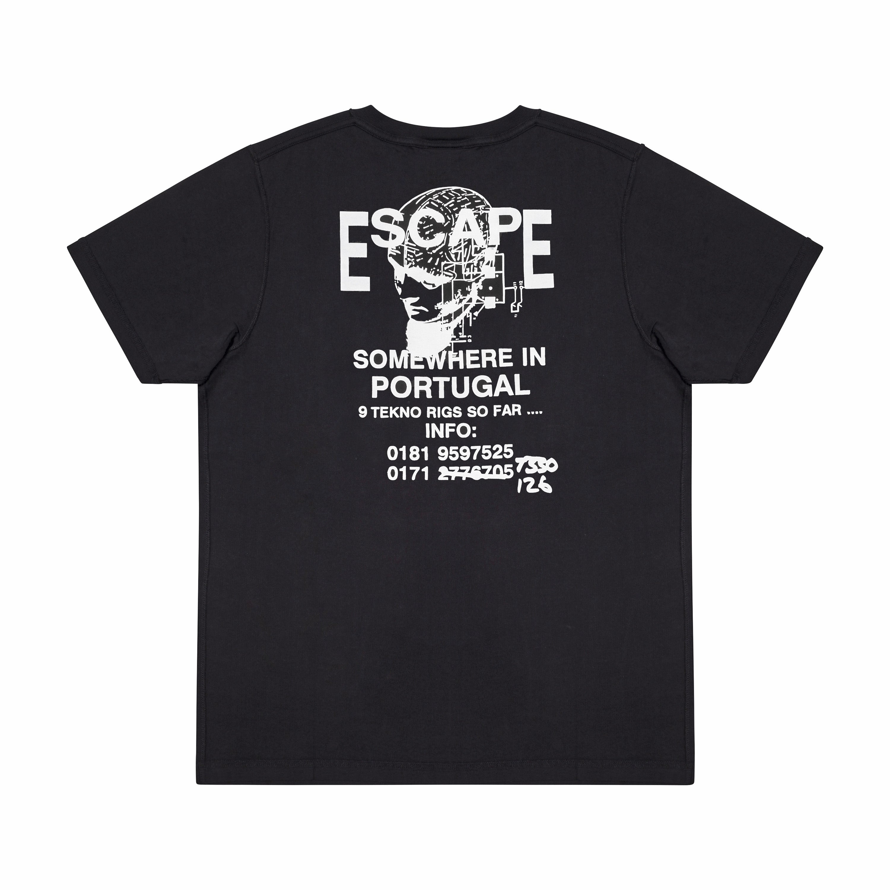 FREE PARTY FLYER T-SHIRT, BLACK