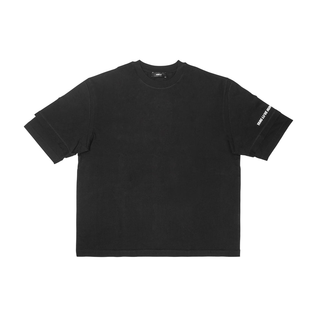 YANG LI - HUMAN MASCHINE T-SHIRT, BLACK - M | #size_us M = jp 2 = eu 48