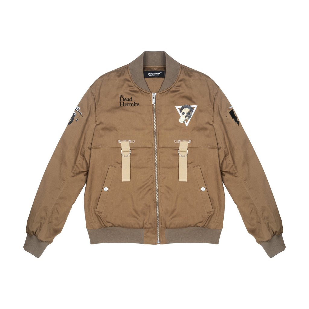 UNDERCOVER - DEAD HERMITS BLOUSON, CAMEL - 3 | #size_us L  = jp 3 = eu 50