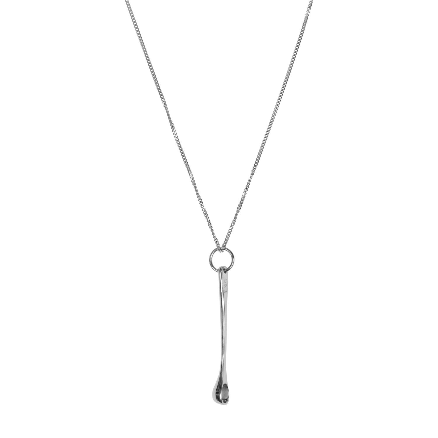 SPOON NECKLACE, SILVER