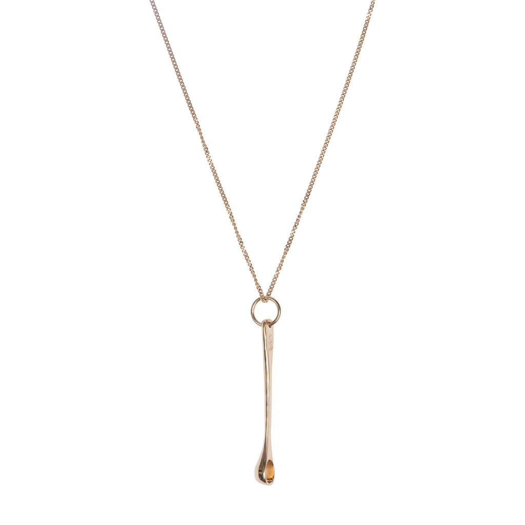 SPOON NECKLACE, GOLD