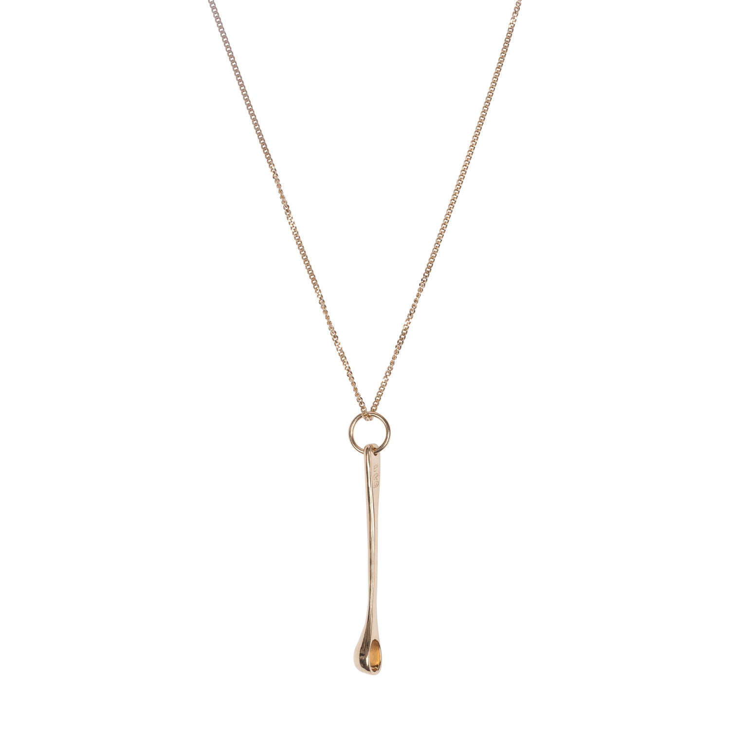 SPOON NECKLACE, GOLD