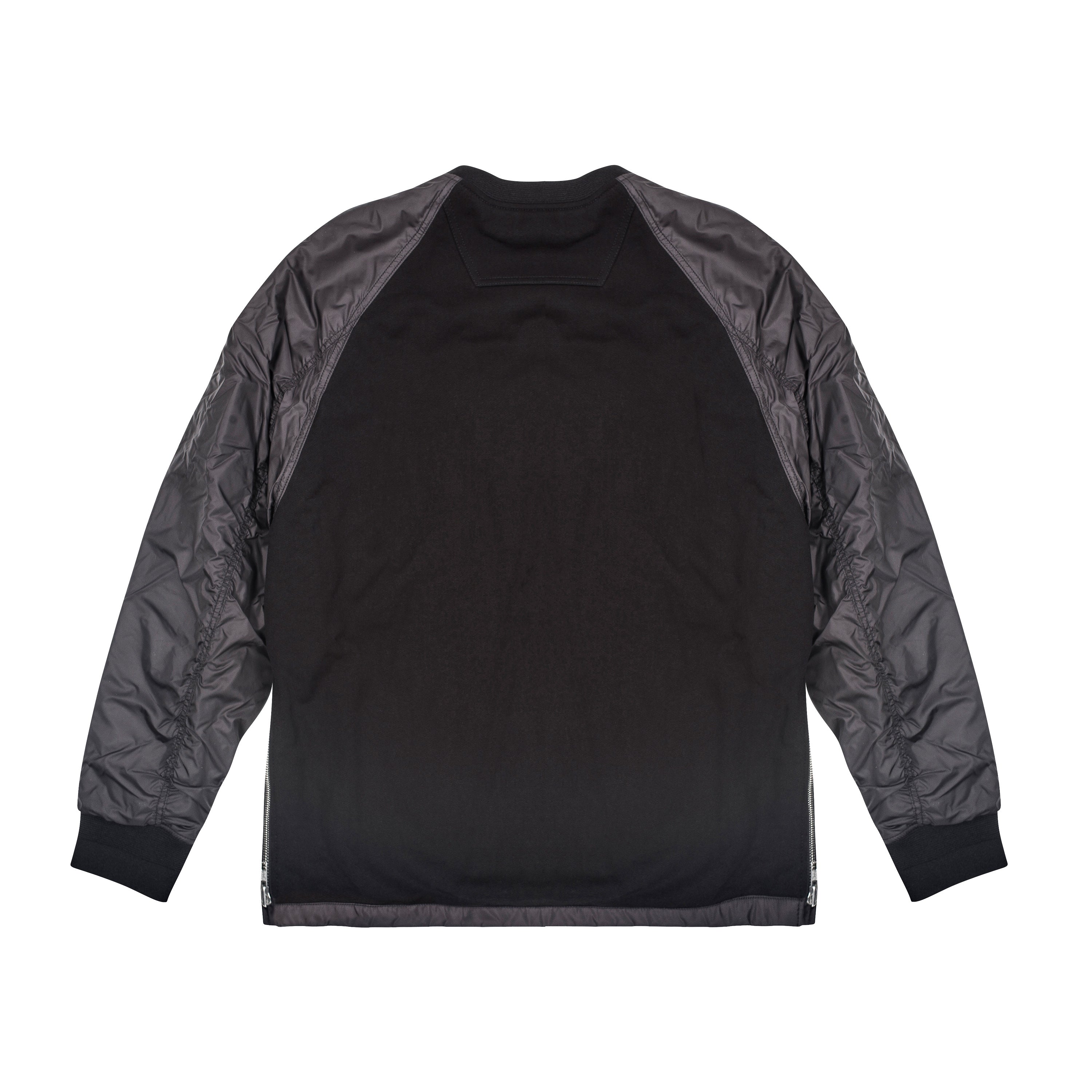 BOMBER STYLE SWEATER, BLACK