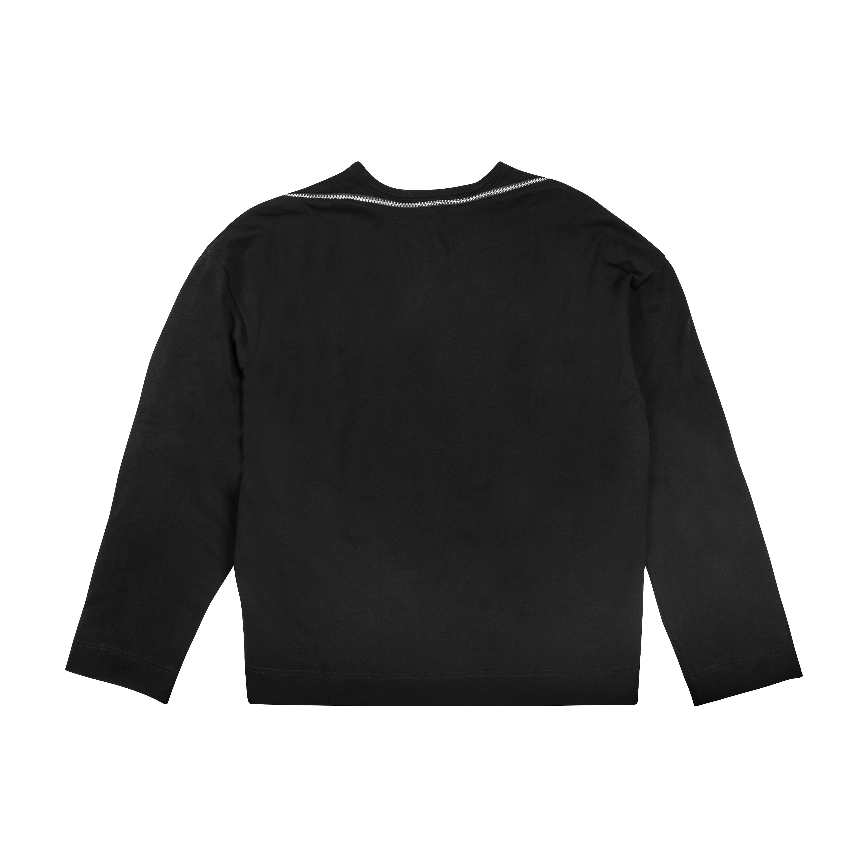 ZIP SWEATER, BLACK