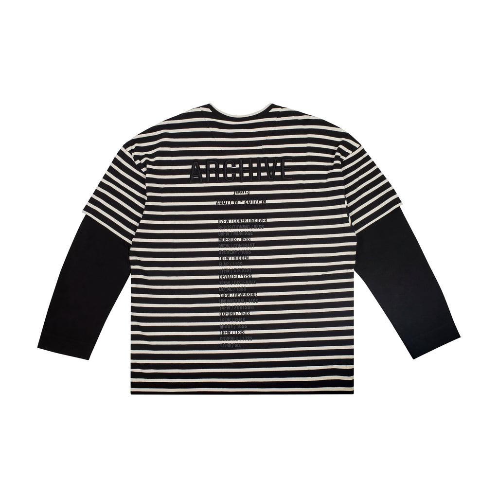 ARCHIVE LAYERED SWEATER, BLACK/WHITE