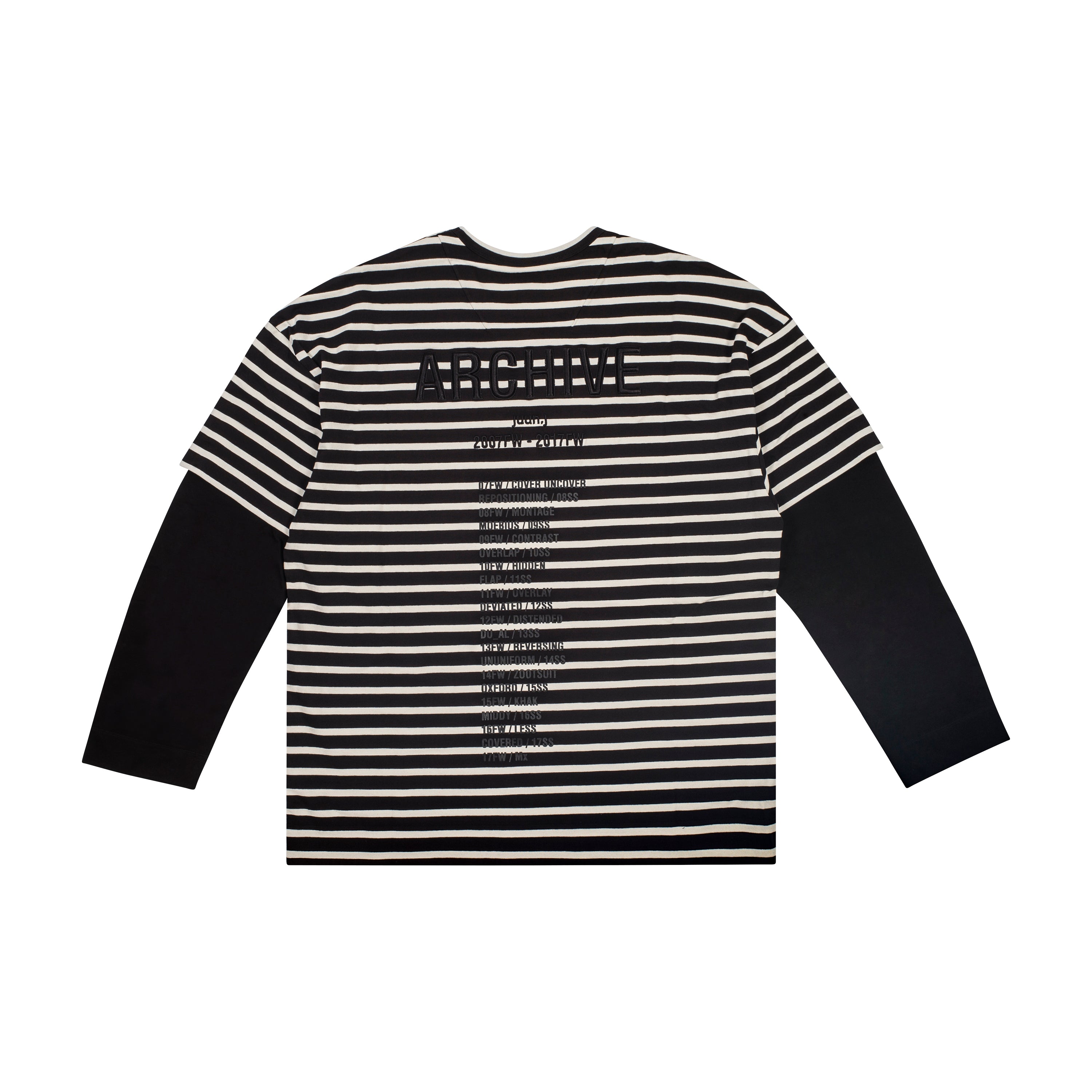 ARCHIVE LAYERED SWEATER, BLACK/WHITE