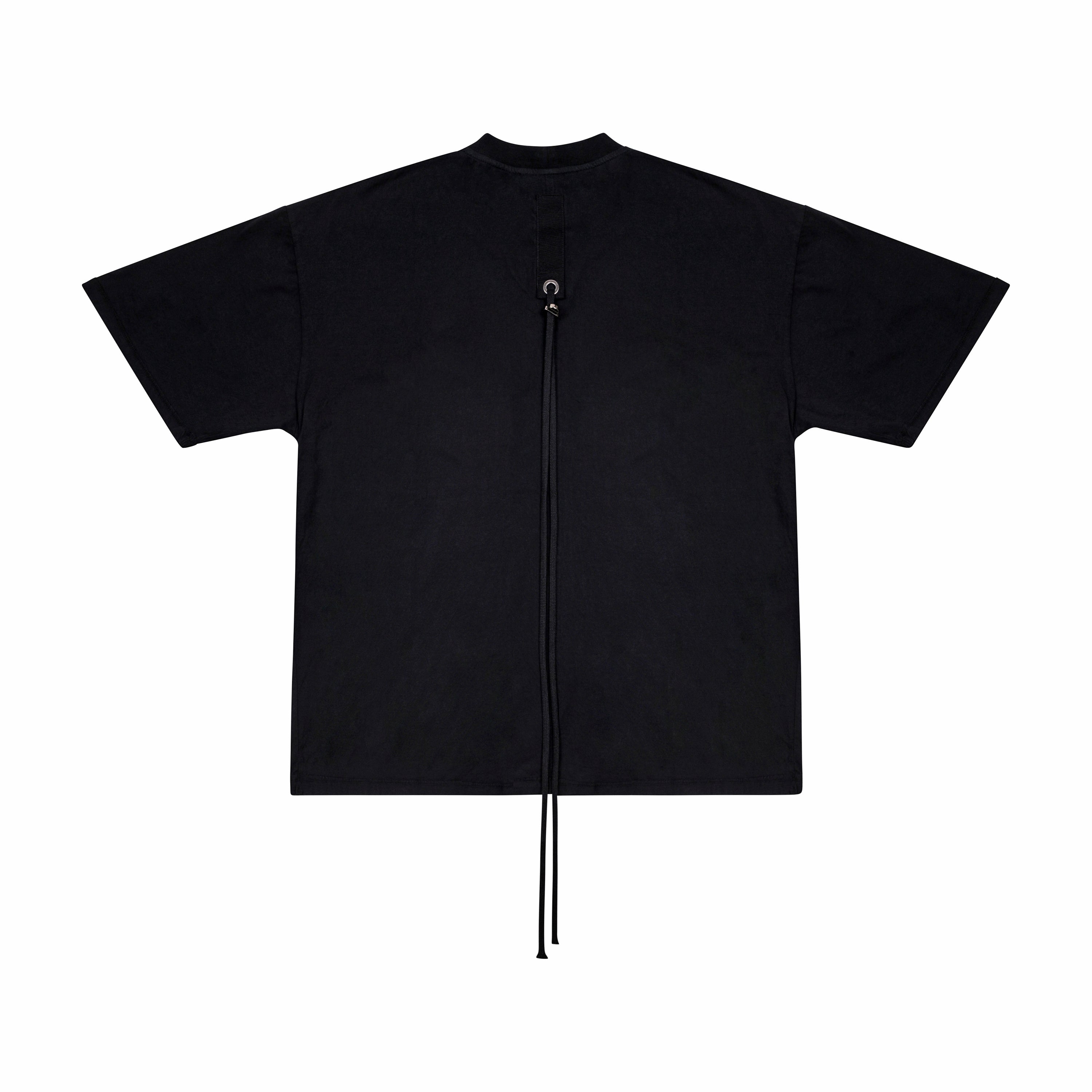 JERSEY CUTS T-SHIRT W/PRINT 03, BLACK