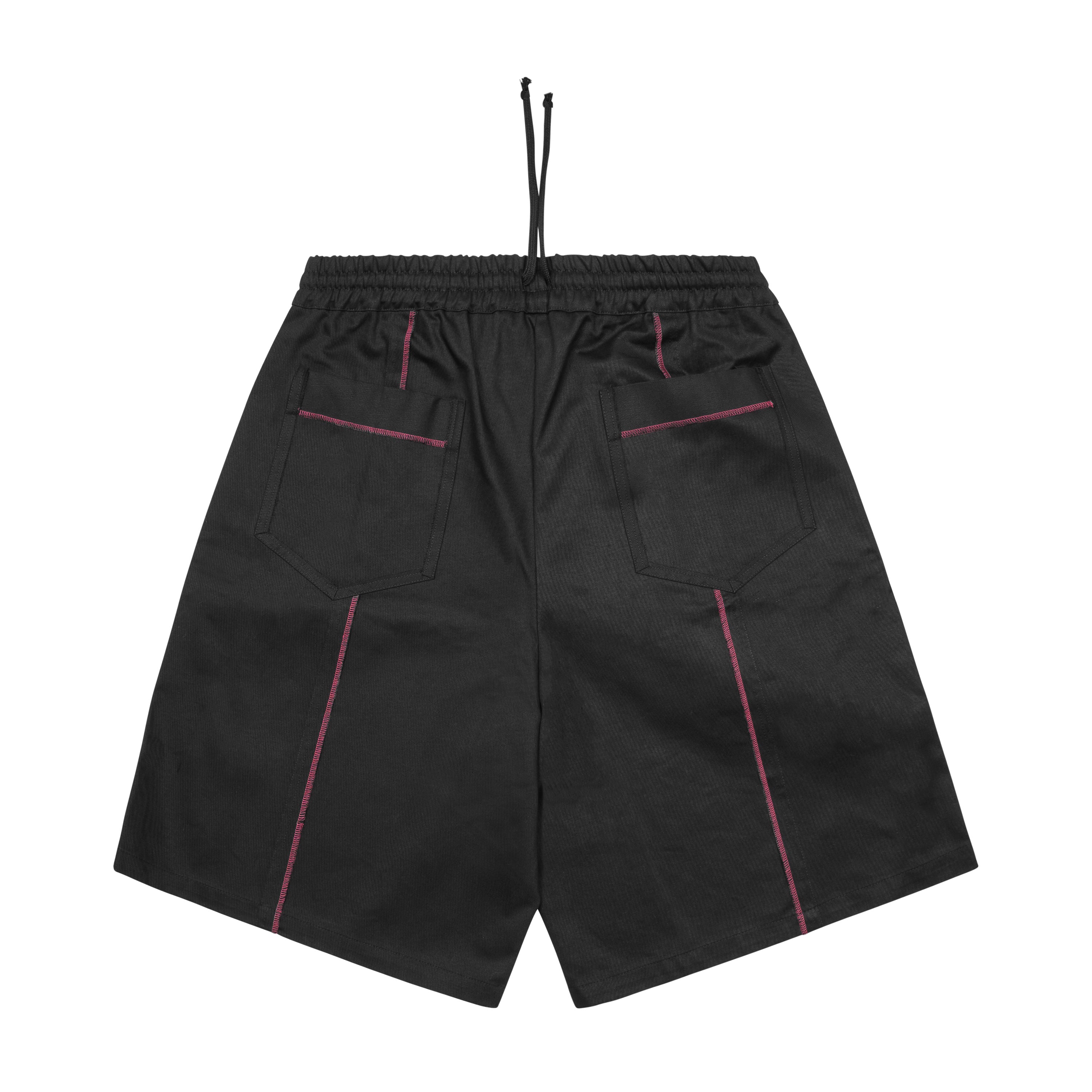 ELASTICATED SHORTS, BLACK