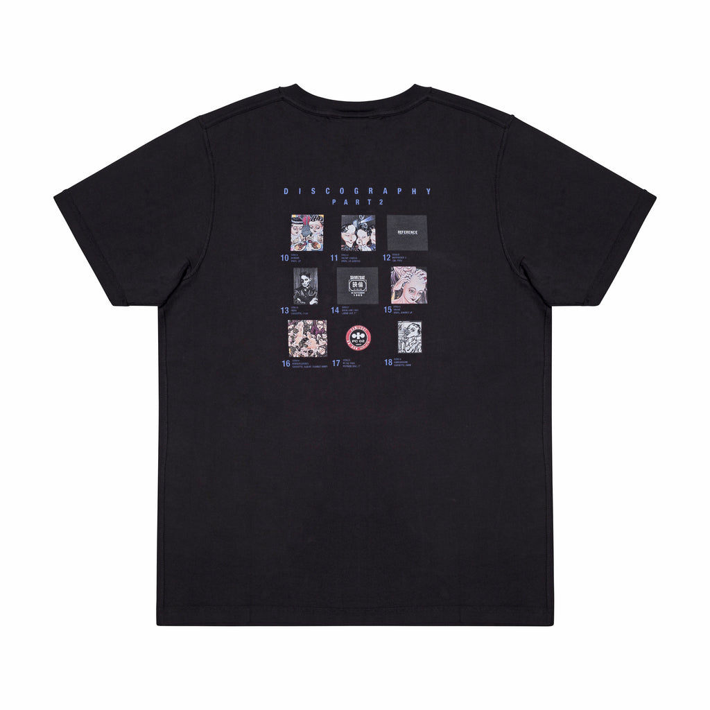 DISCOGRAPHY T-SHIRT 03, BLACK