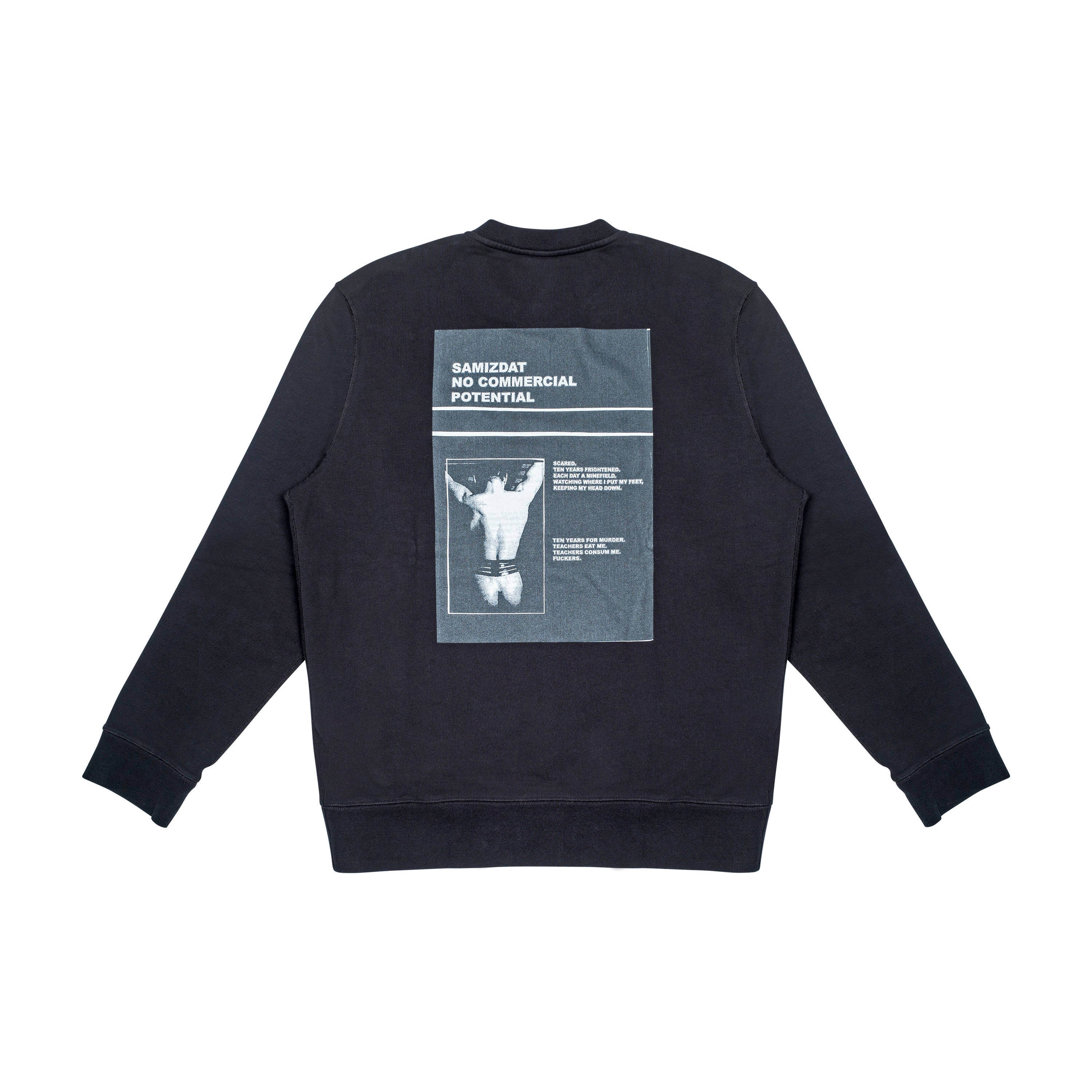 NO COMMERCIAL SWEATER, BLACK