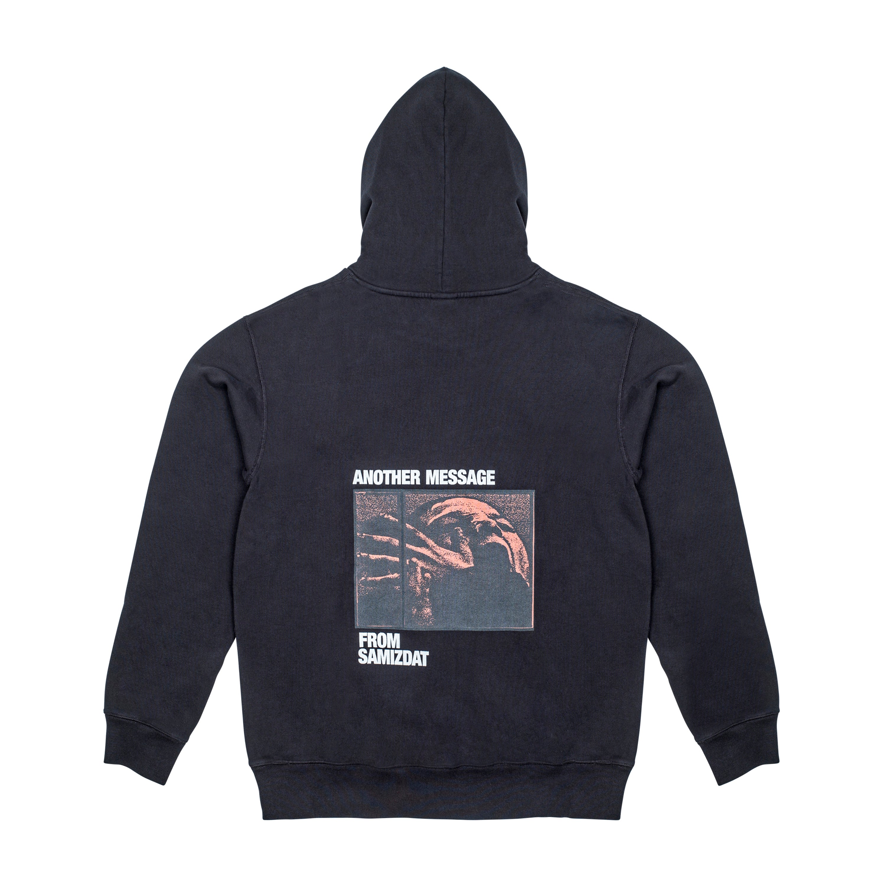 ANOTHER MESSAGE HOODIE, BLACK