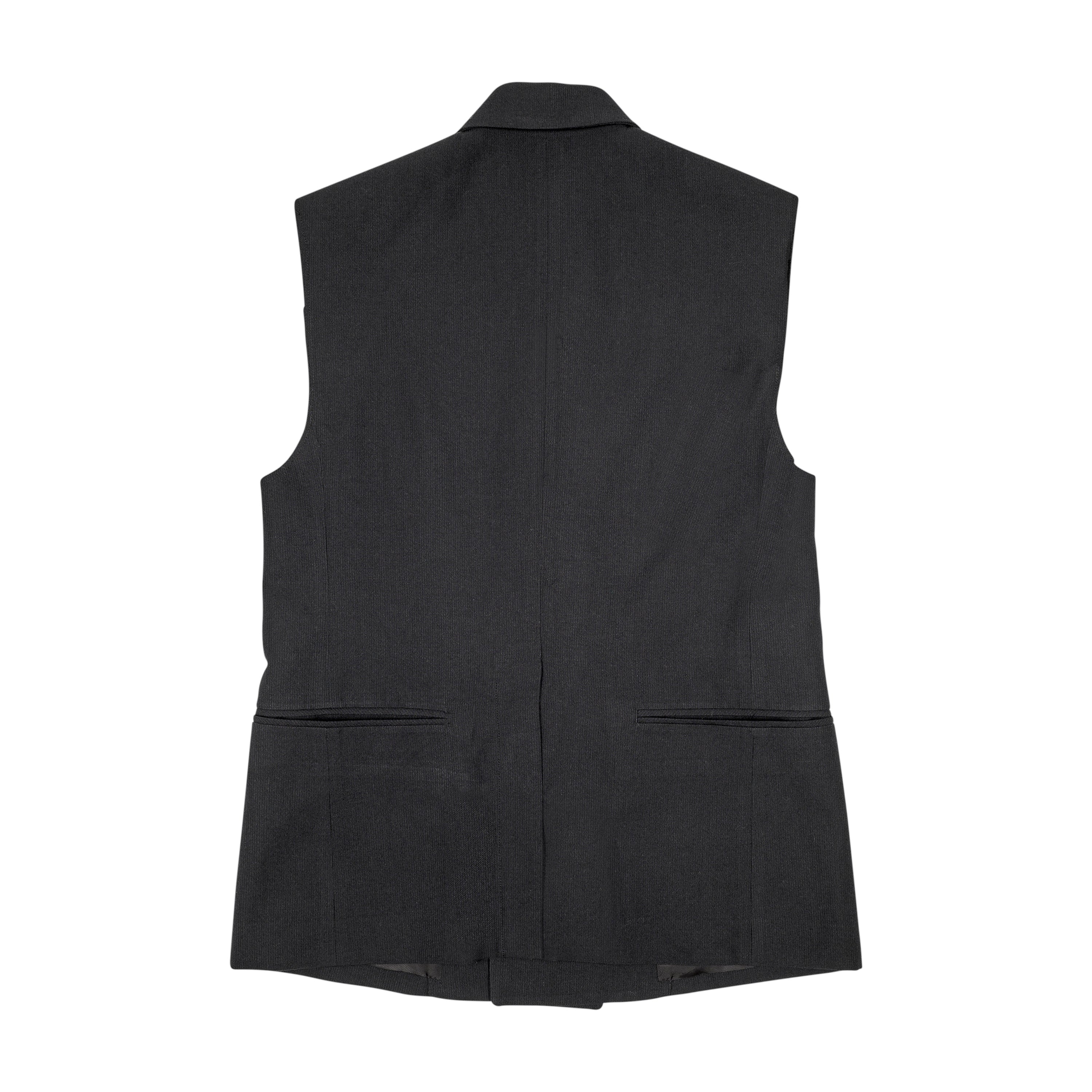 SUIT  STYLE VEST, BLACK