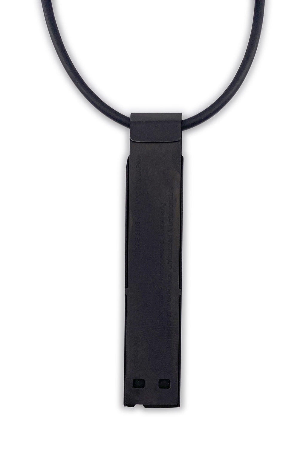 Stainless USB Necklace, Black