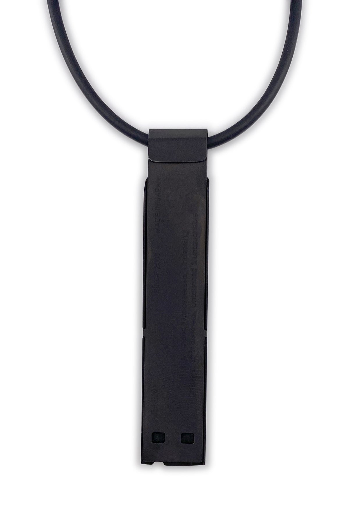 Stainless USB Necklace, Black